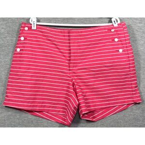 Tommy Hilfiger Womens Shorts 16 Striped Pink Preppy Nautical‎ Sailor